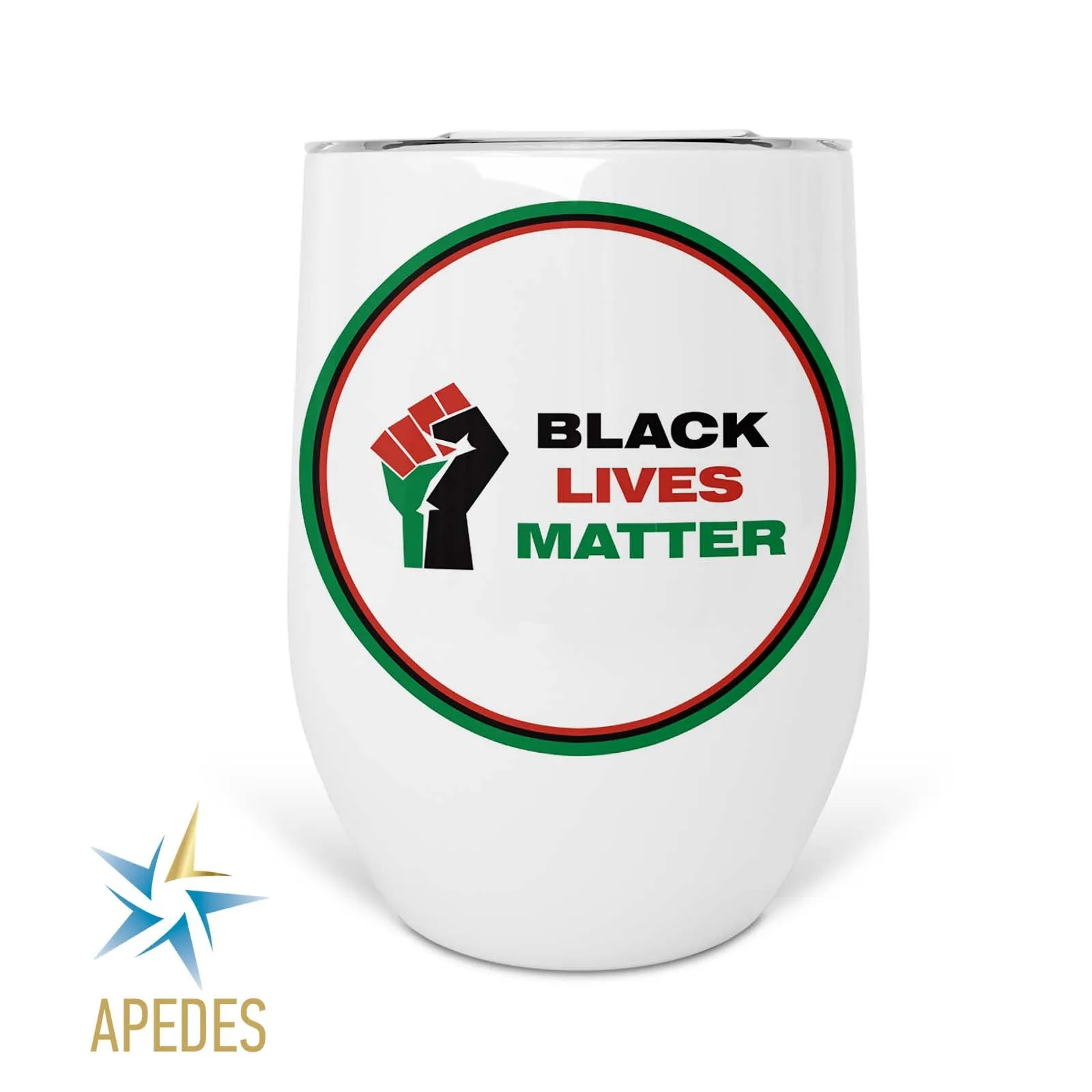 Black Lives Matter Stainless Steel Stemless Wine Cup 12 OZ