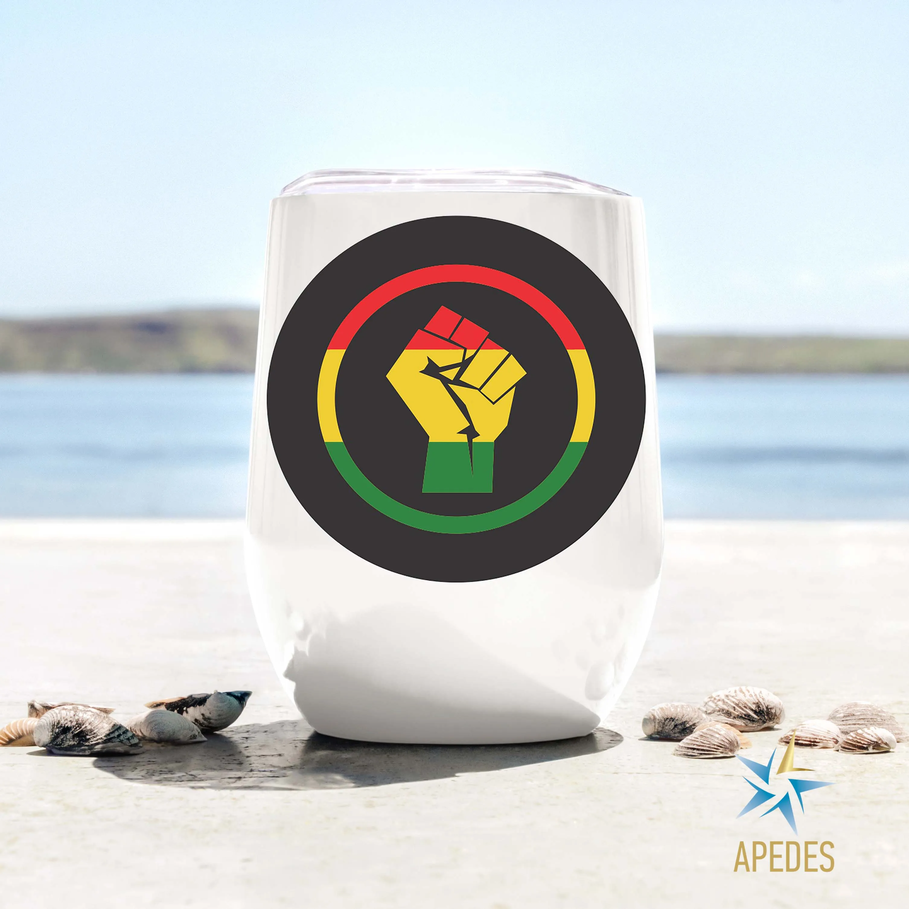 Black Lives Matter Stainless Steel Stemless Wine Cup 12 OZ