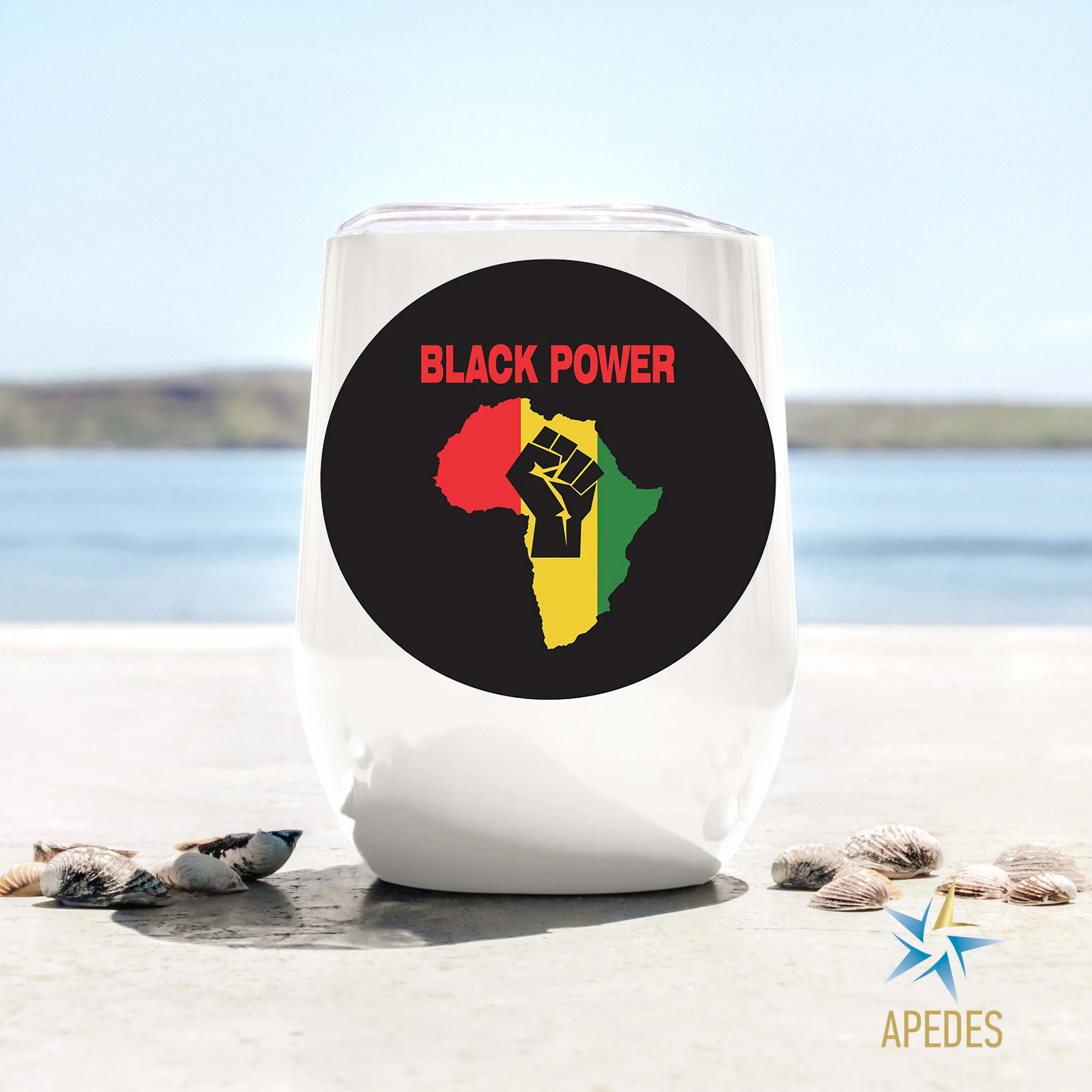 Black Lives Matter Stainless Steel Stemless Wine Cup 12 OZ