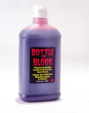 Blood Pint Plasma Bottle  Costume Accessories