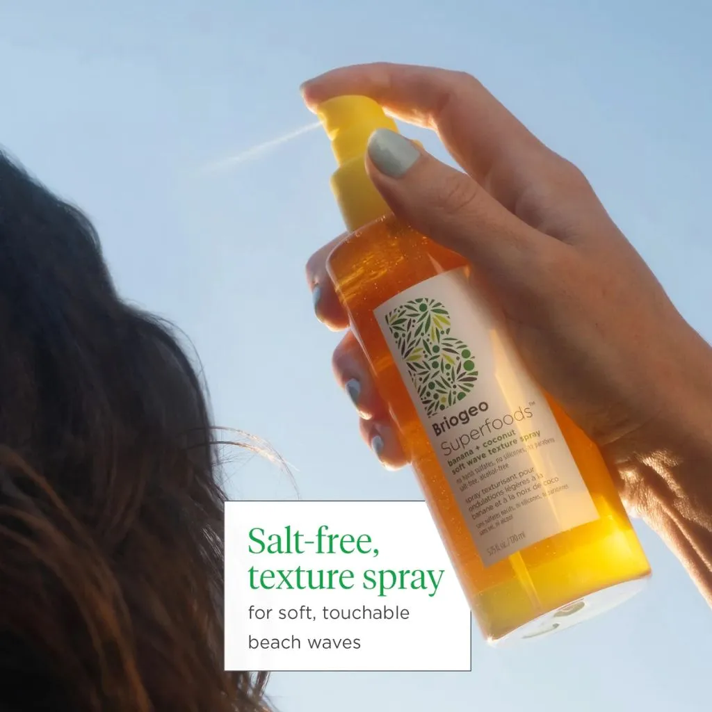 Briogeo Superfoods Banana   Coconut Soft Wave Texture Spray