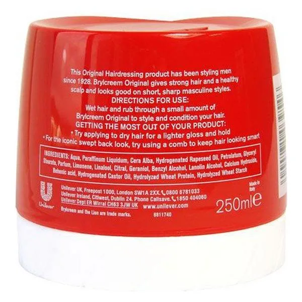 BRYLCREEM LIGHT GLOSSY HOLD hairdressing 250ml Red