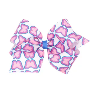 Butterfly California Dreamin' Print Hair Bow on Clippie