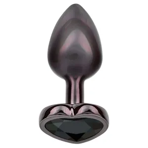 CalExotics Jewel Black Diamond Heart Anal Plug