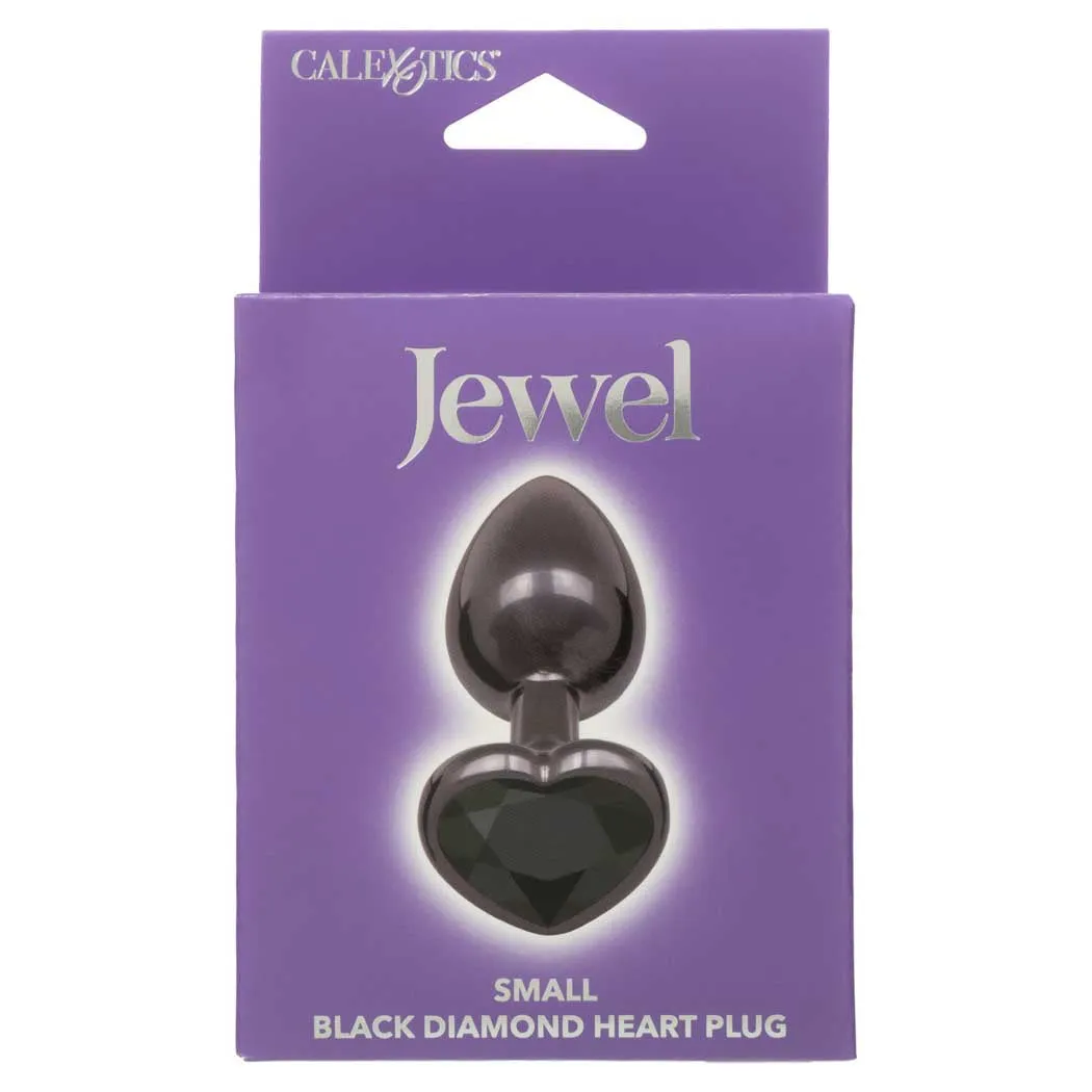 CalExotics Jewel Black Diamond Heart Anal Plug