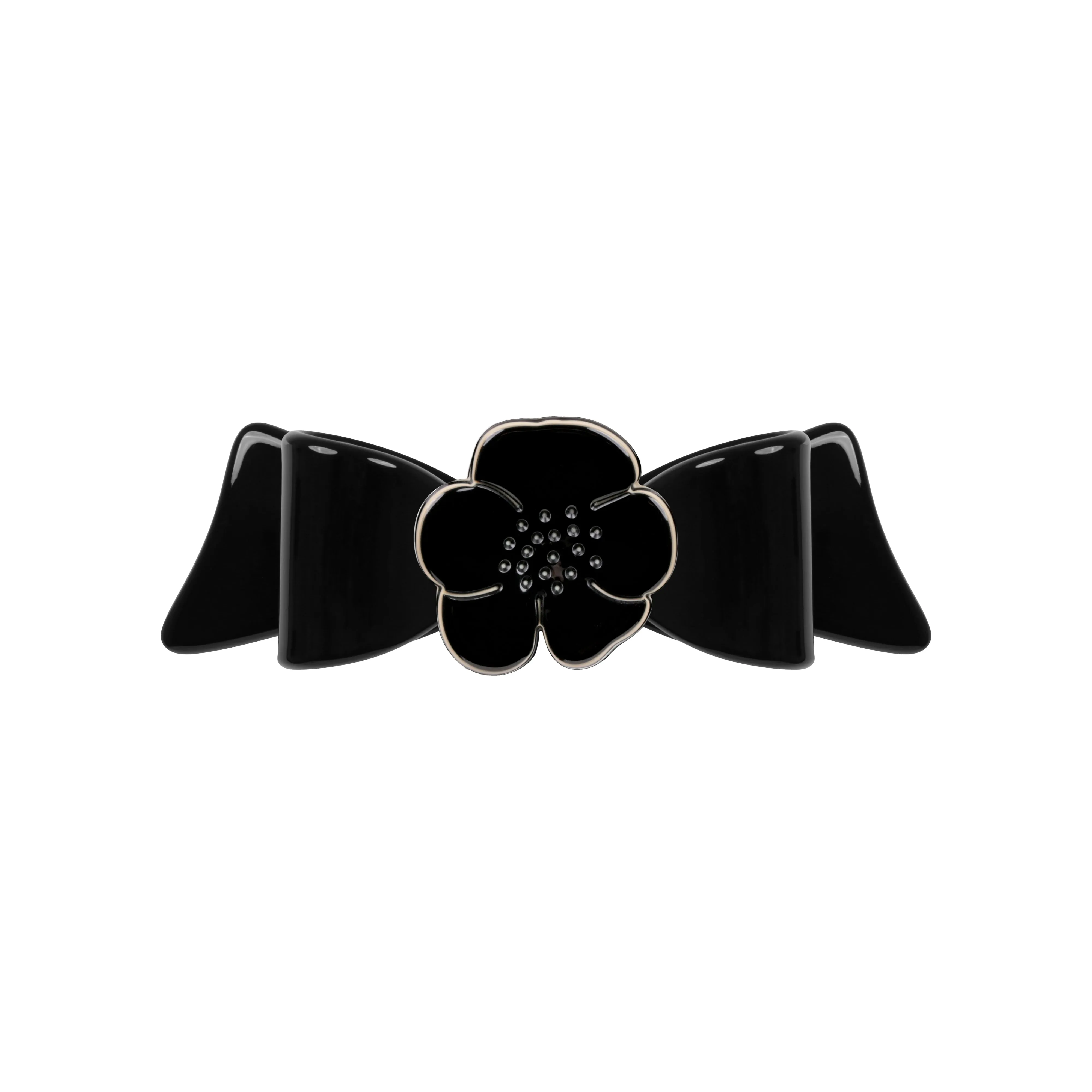 Camellia Small Black Bow Hair Clip