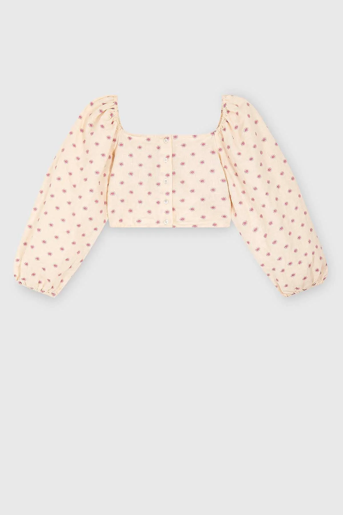 Cannes Top Flowers Embroideries