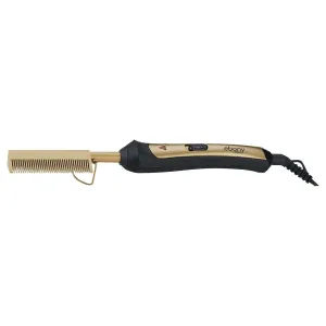 Carmen Ebony 30W Hot Comb Black & Gold SEL-1161