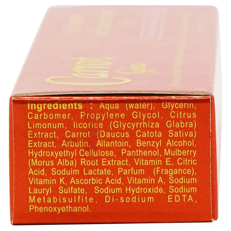 Carrot Glow Intense Toning Treatment Gel with Carrot Oil & Vitamin A,K,E Complex 30g