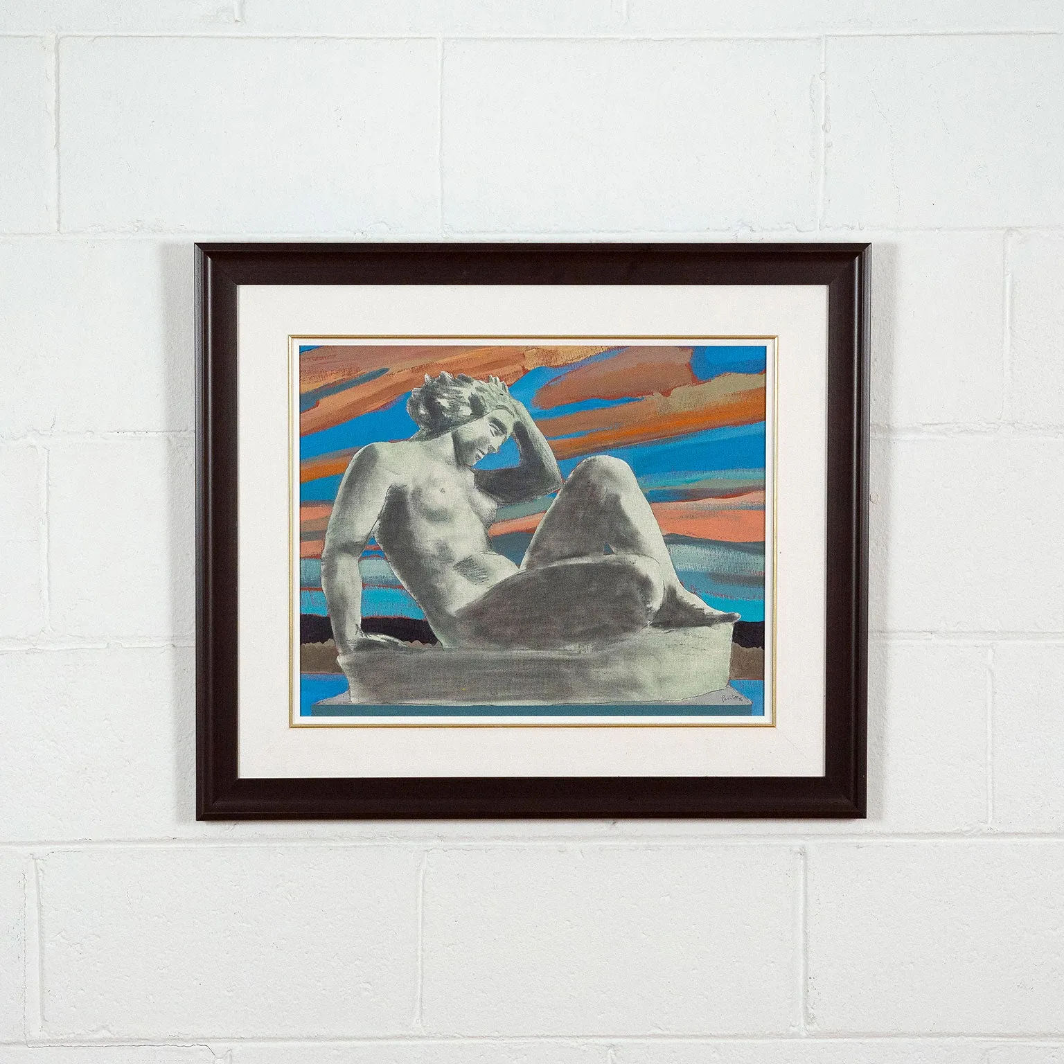 CHARLES PACHTER "STATUESQUE" PAINTING, 1980