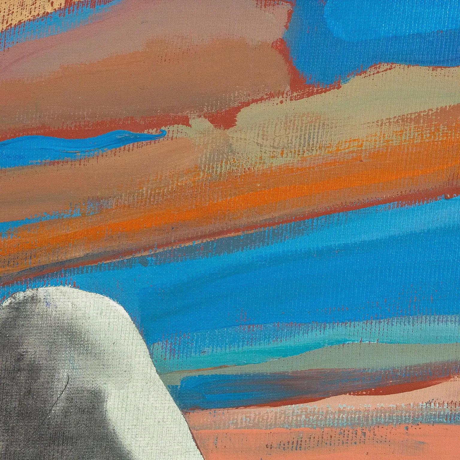 CHARLES PACHTER "STATUESQUE" PAINTING, 1980