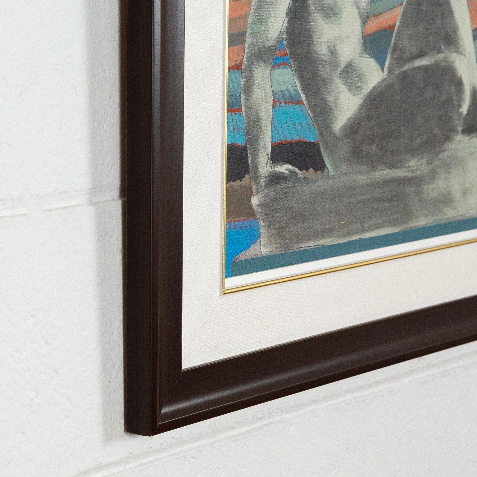 CHARLES PACHTER "STATUESQUE" PAINTING, 1980