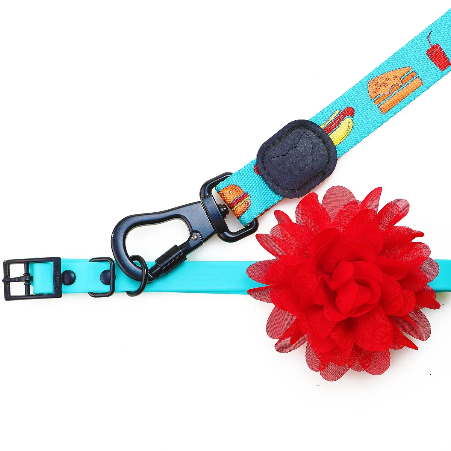 Cherry Crimson Dog Flower Accessory