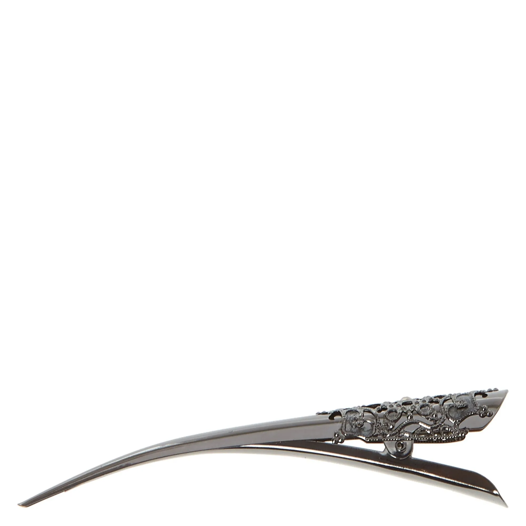 Claire's Hematite Filigree Swirl Hair Clip