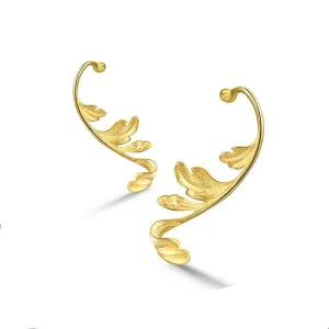 Classical Acanthus Leaf Stud Earrings