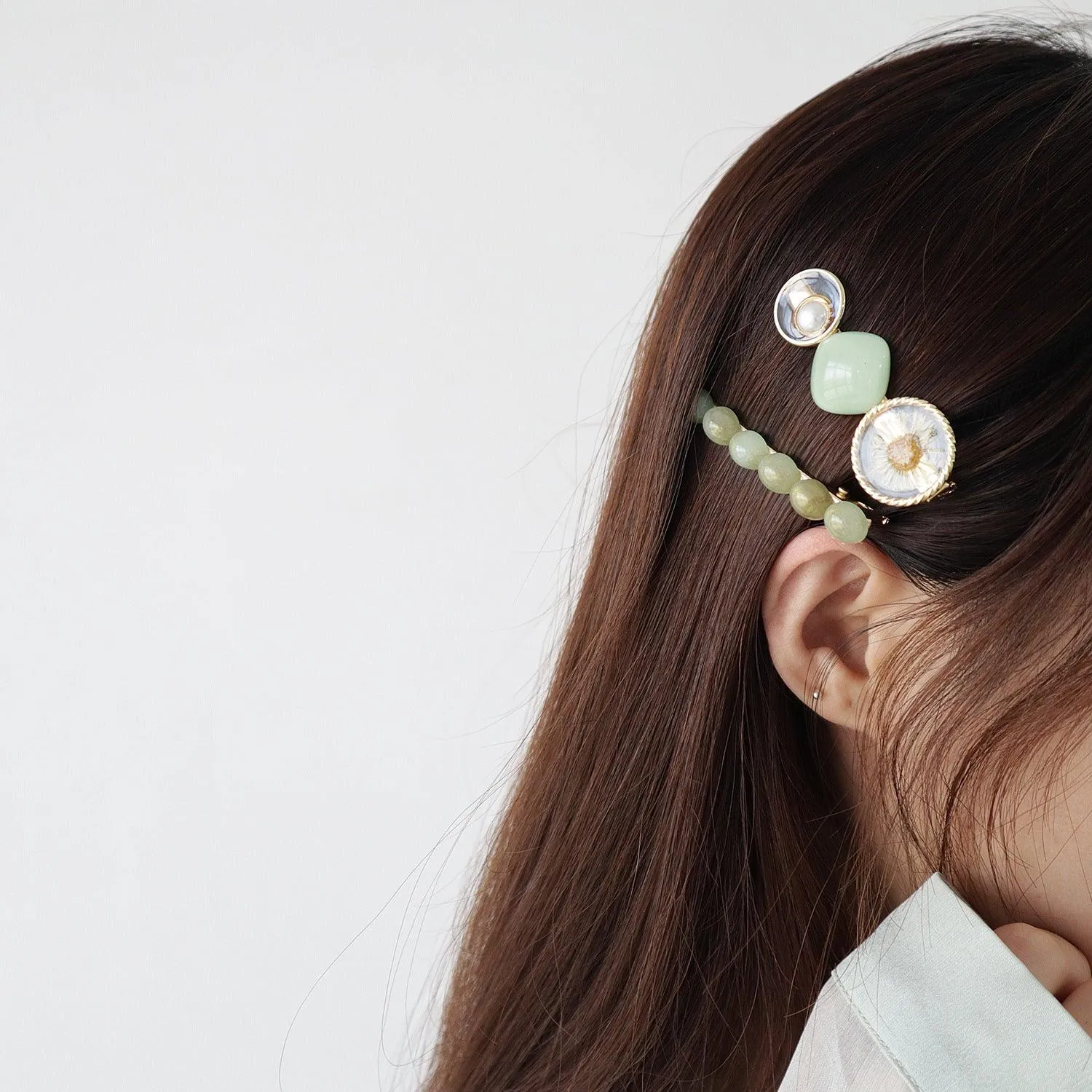 [Clearance] Floral Barrette Set