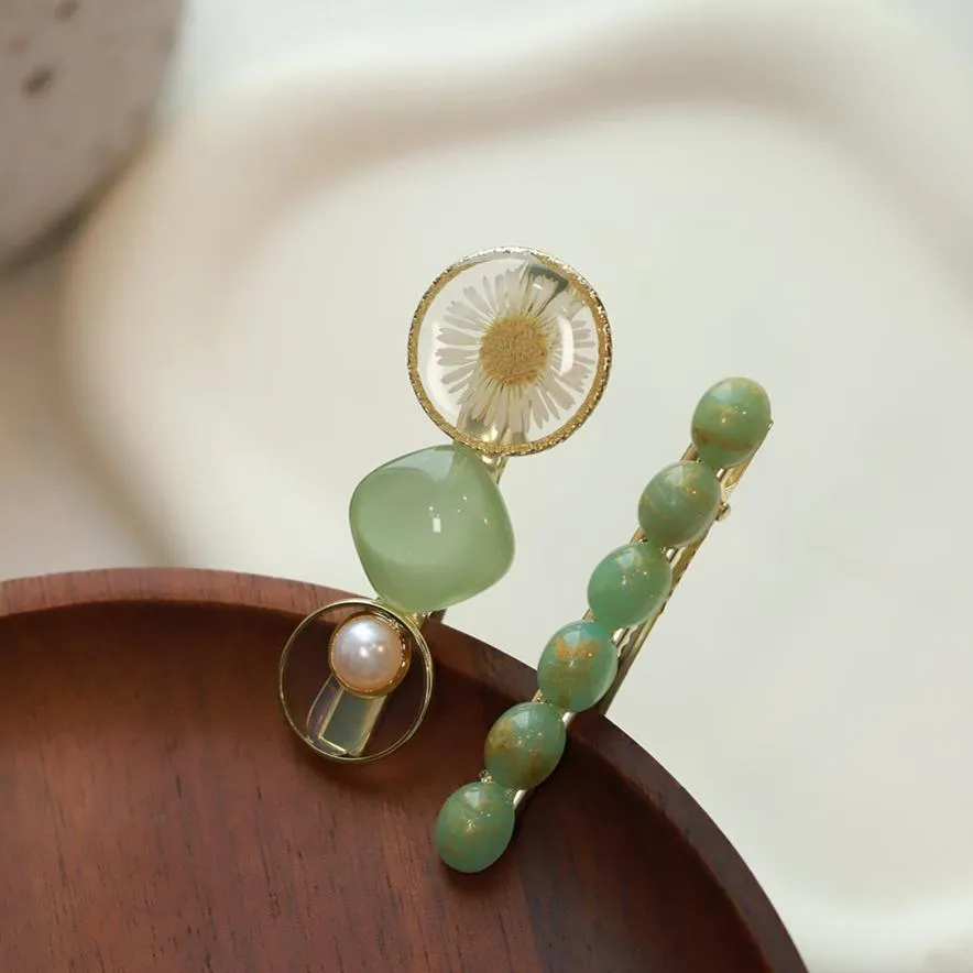[Clearance] Floral Barrette Set