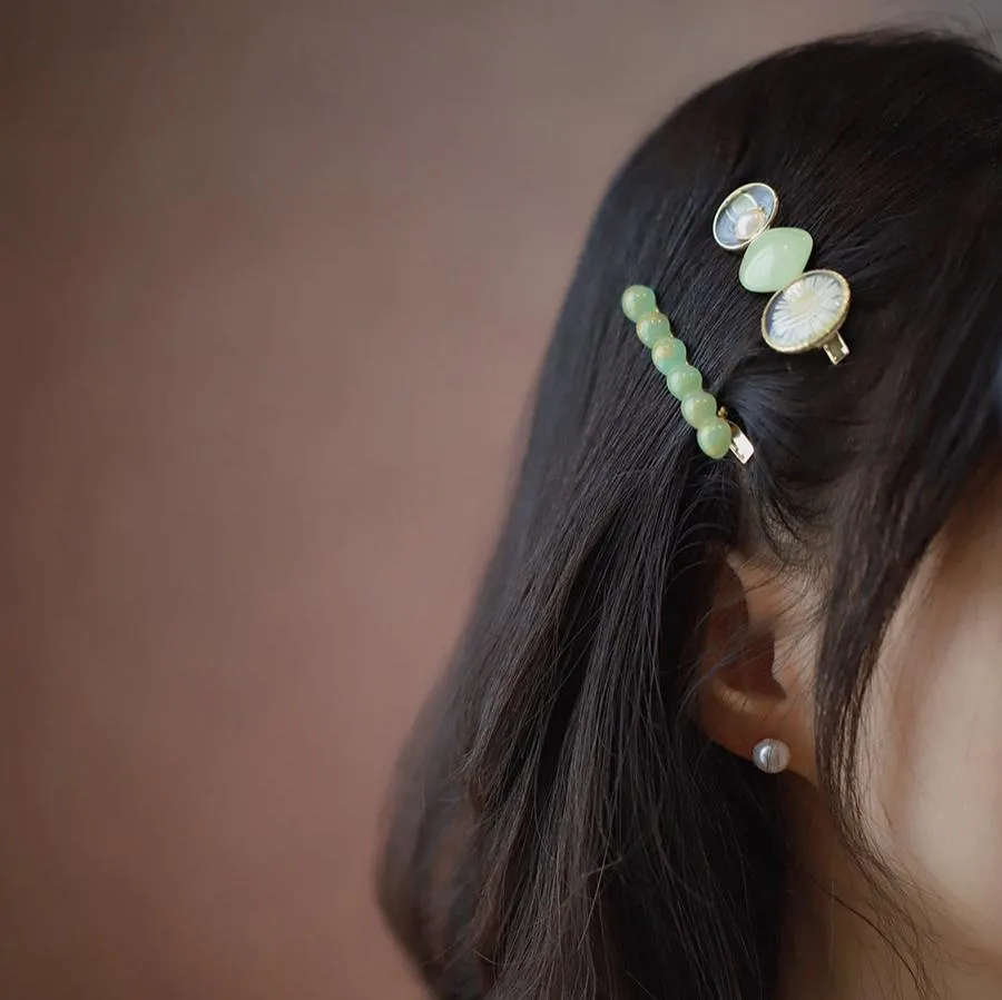 [Clearance] Floral Barrette Set