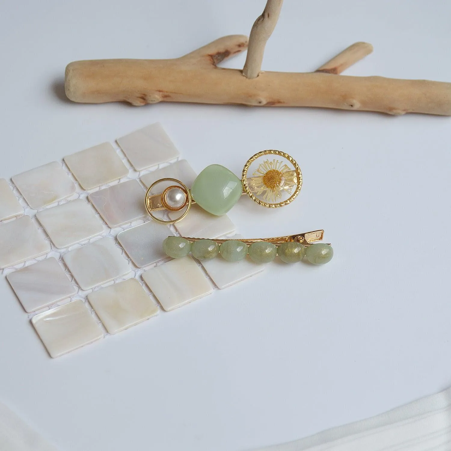 [Clearance] Floral Barrette Set