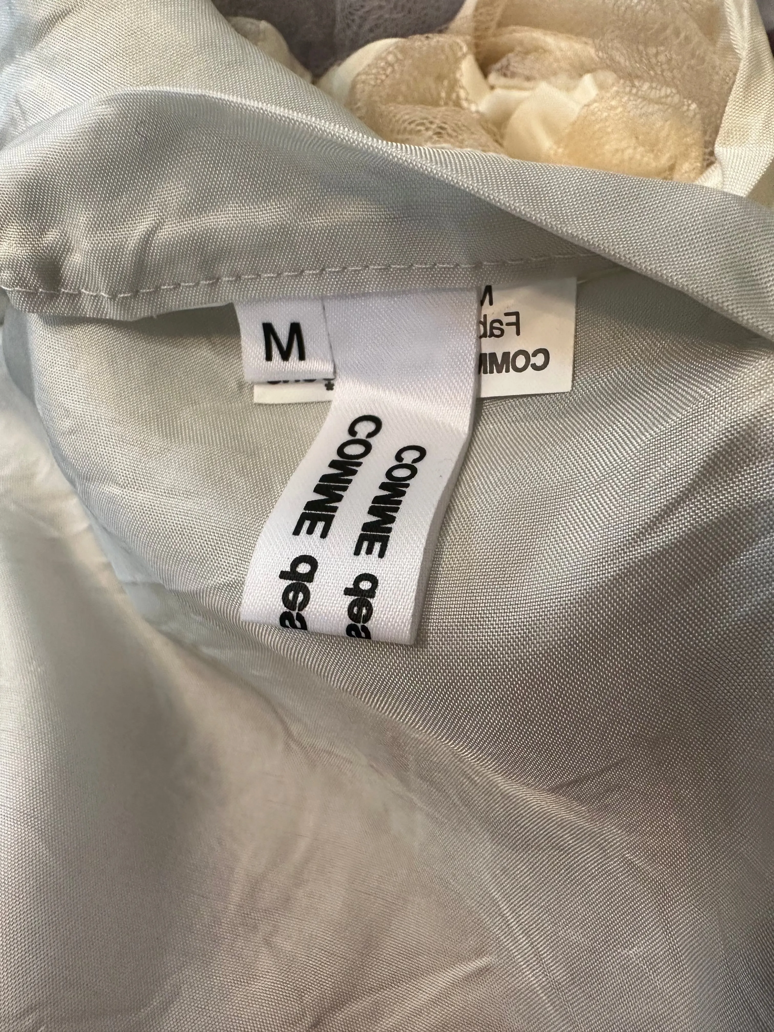 Comme Des Garçons Tulle Scarf with Flowers