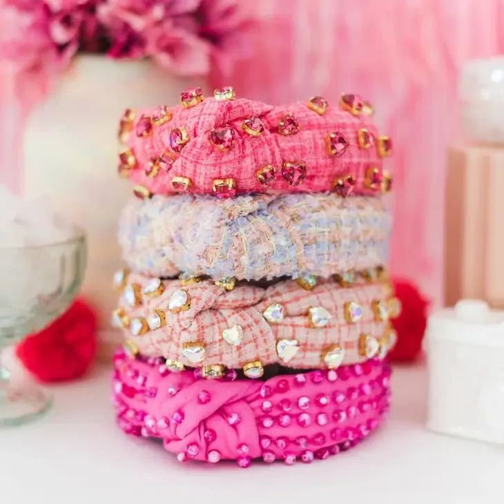 Cotton Candy Shimmer Tweed Headband