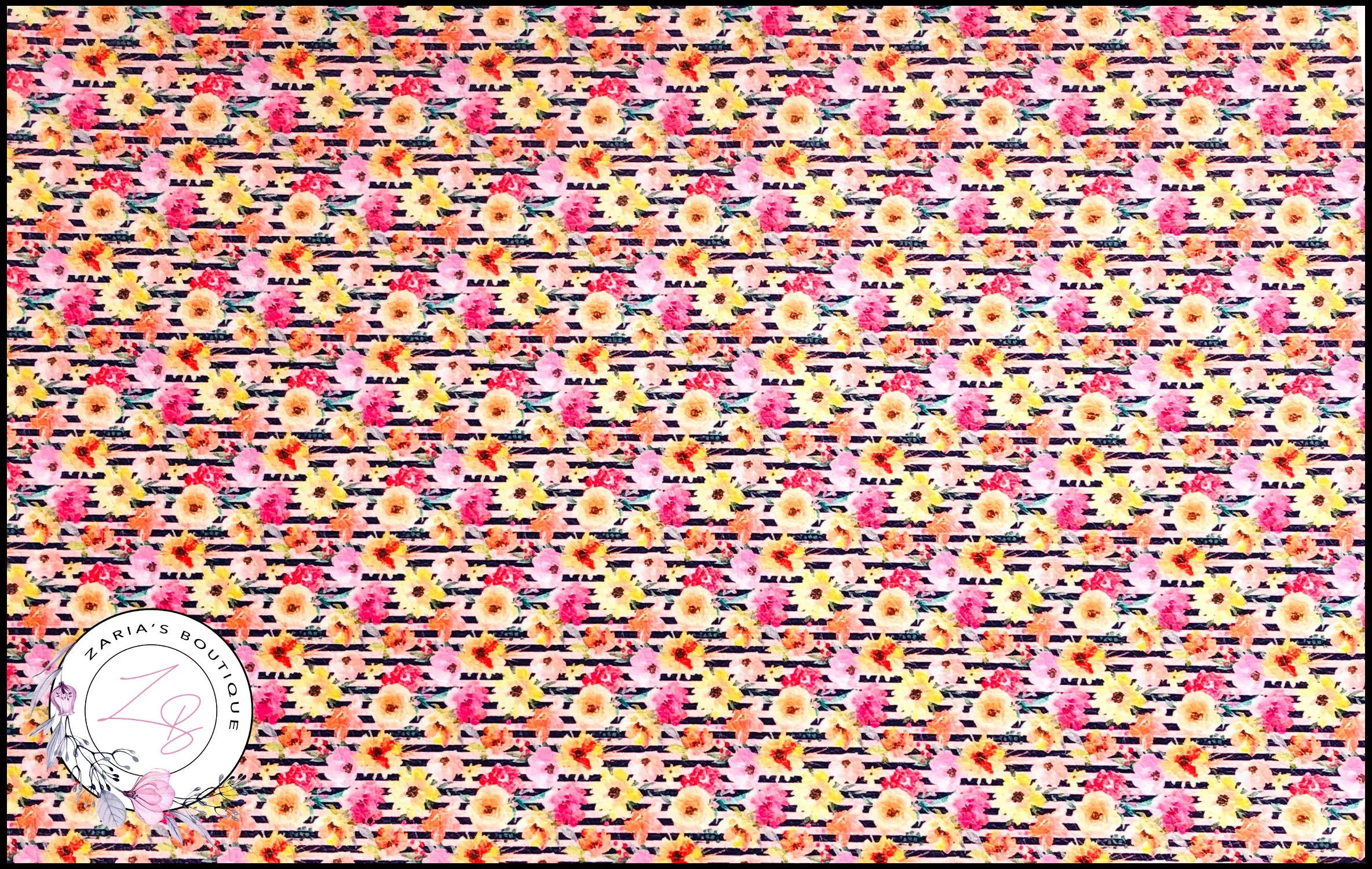 CUSTOM Spring Blossoms ~ Faux Leather ~ 1mm