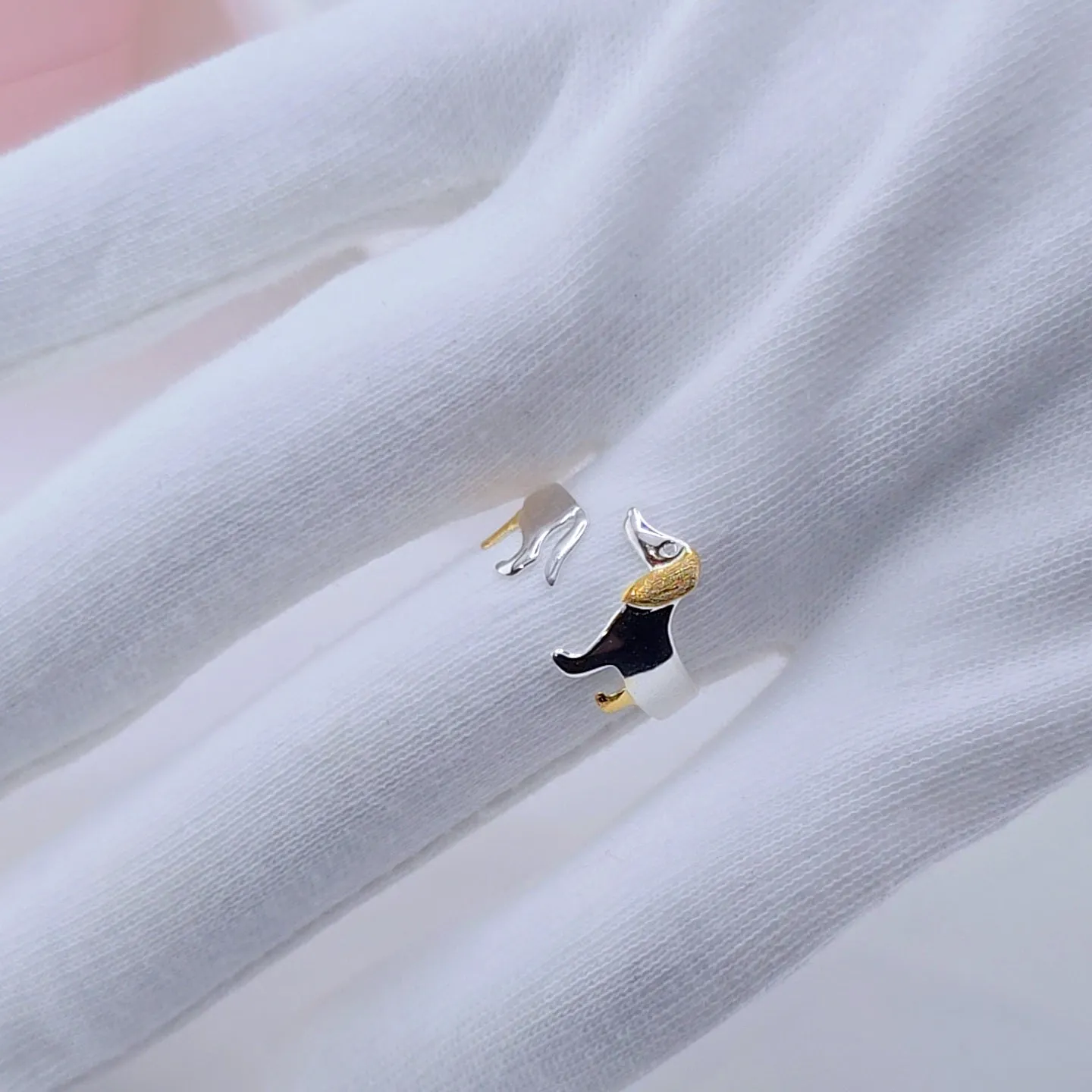 Cute Dachshund Dog Adjustable Ring