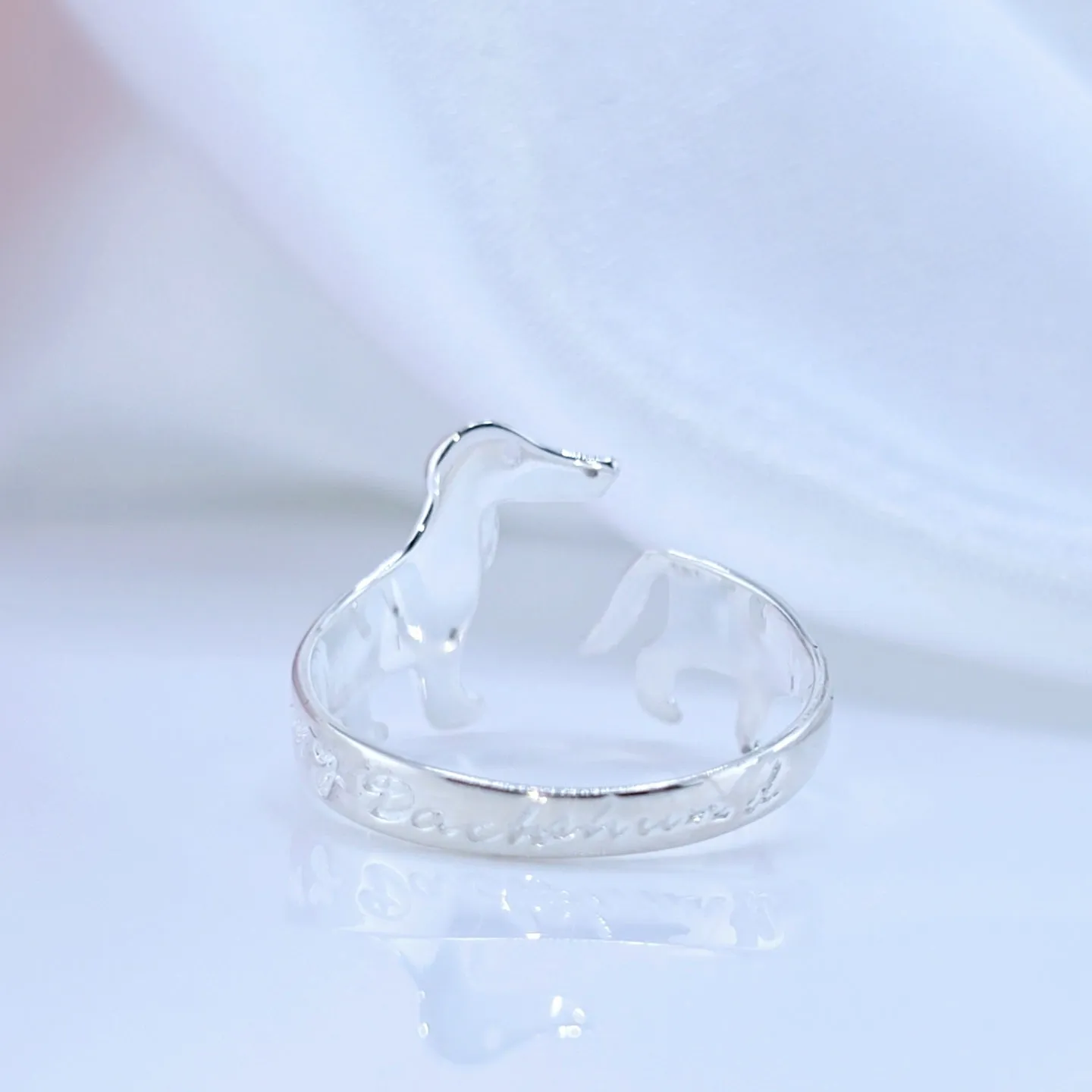 Cute Dachshund Dog Adjustable Ring