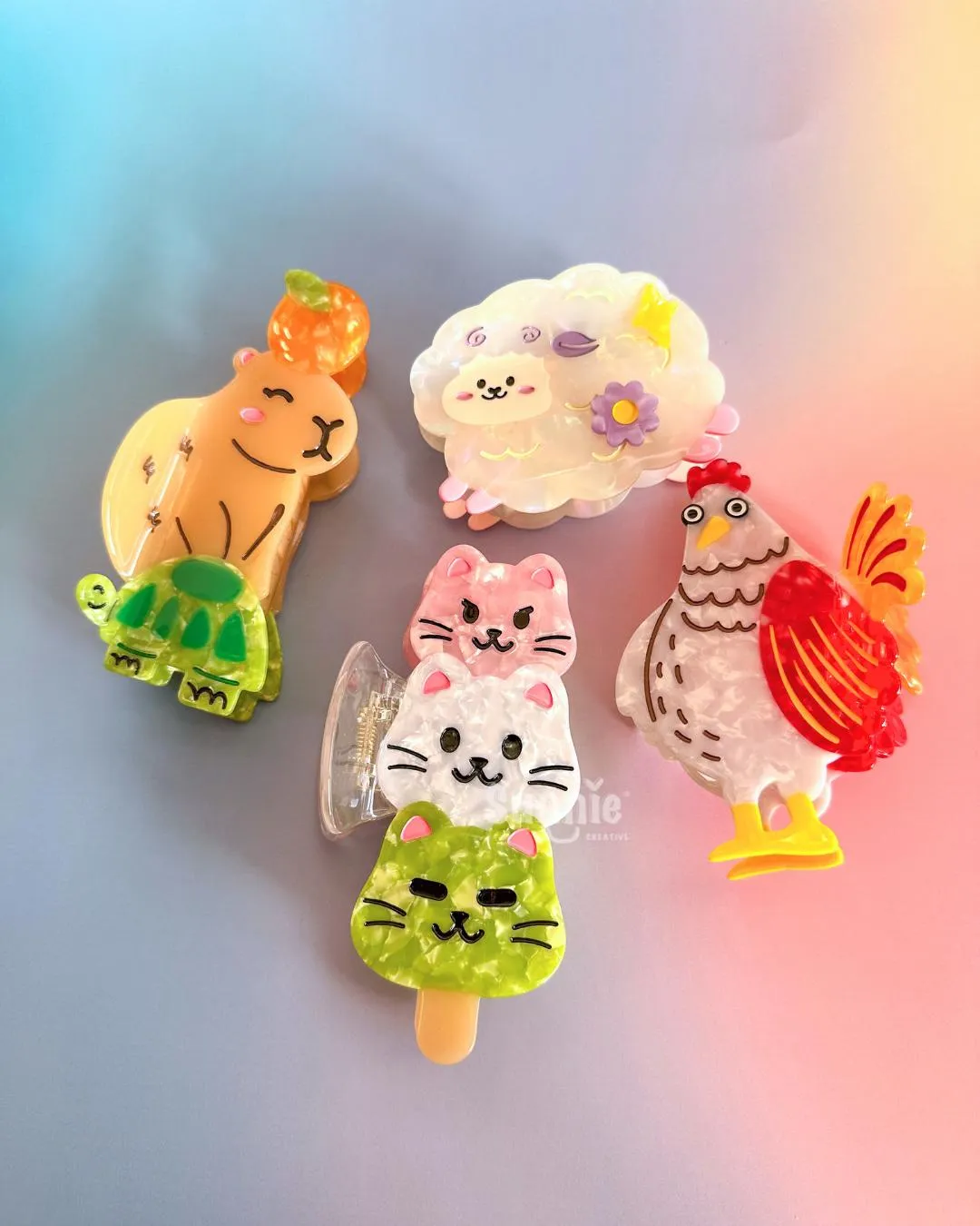 Dango Cat Hair Claw Clip