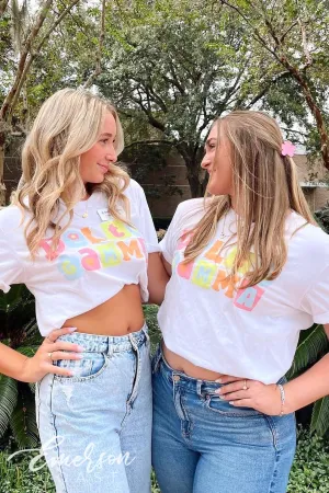 Delta Gamma Pastel Floral Sisterhood Tee
