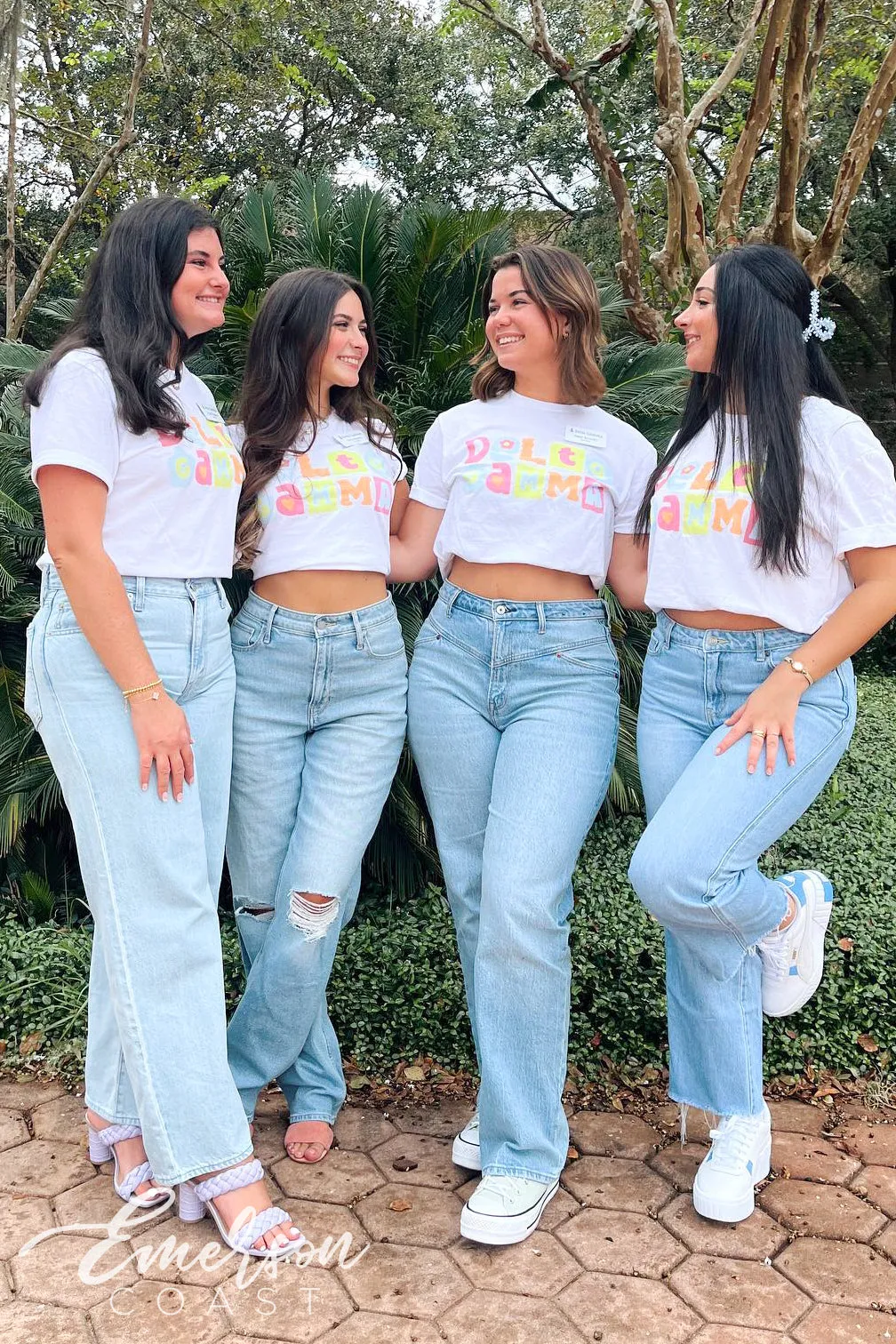 Delta Gamma Pastel Floral Sisterhood Tee