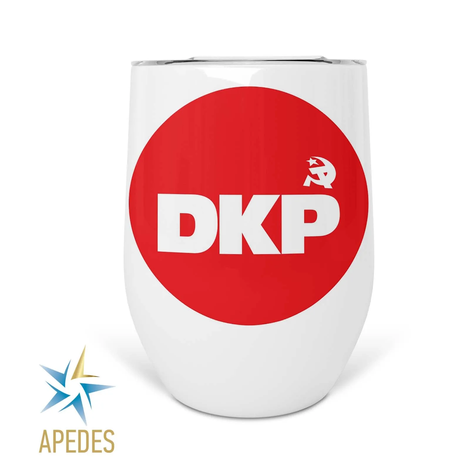 Deutsche Kommunistische Partei Stainless Steel Stemless Wine Cup 12 OZ