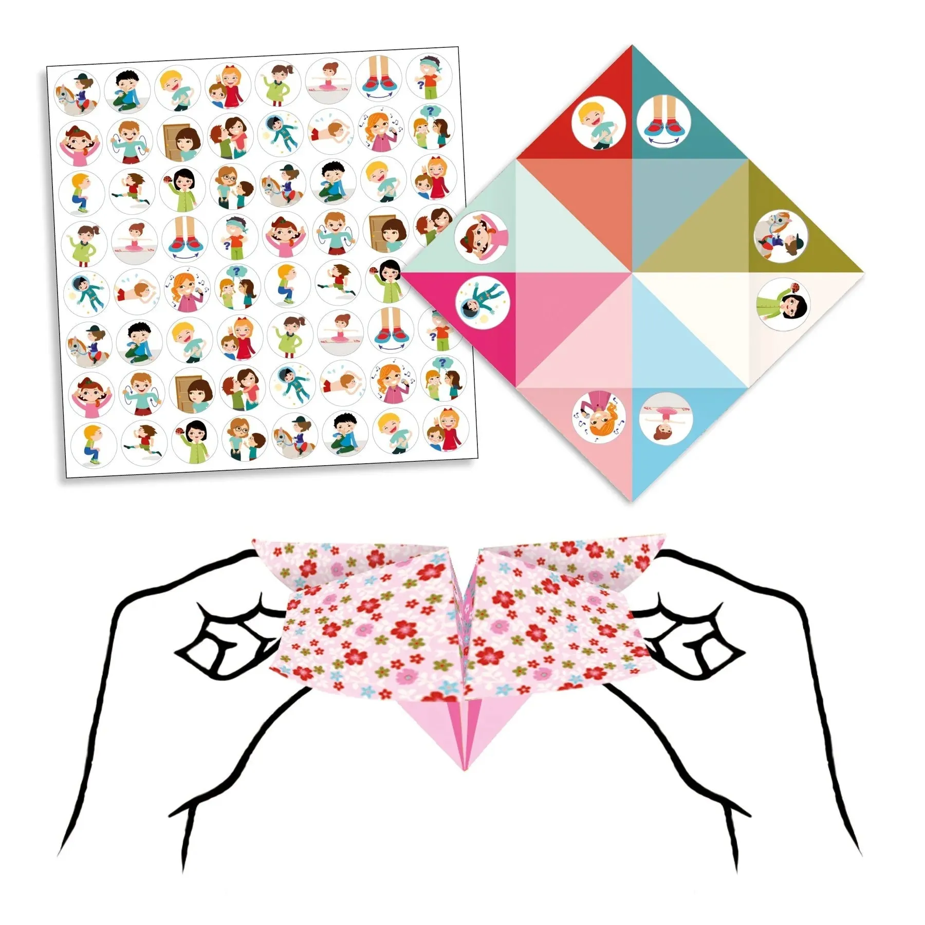 DJECO Petit Gifts Origami - Fortune Tellers Flowers