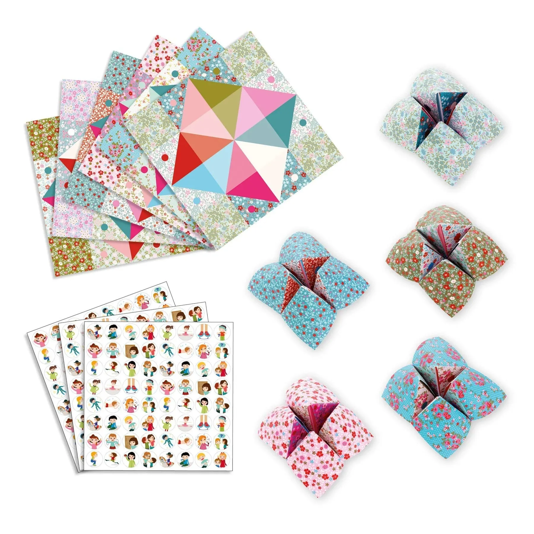 DJECO Petit Gifts Origami - Fortune Tellers Flowers