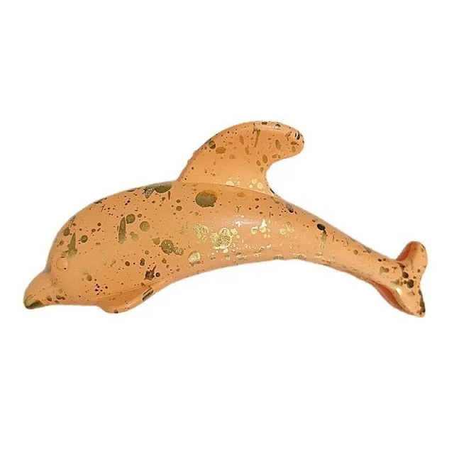 Dolphin hair clip - various colours