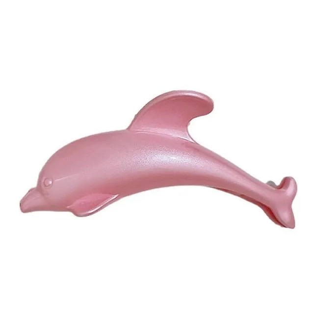 Dolphin hair clip - various colours