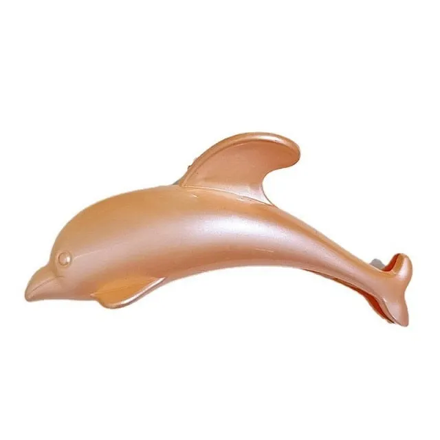 Dolphin hair clip - various colours