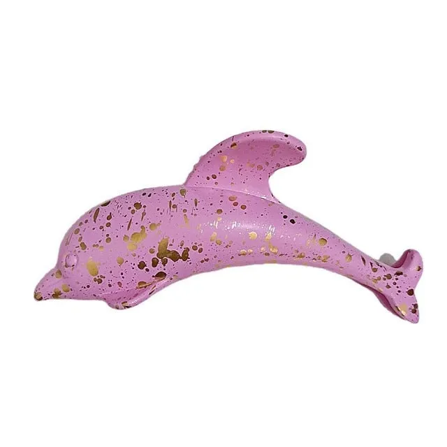 Dolphin hair clip - various colours