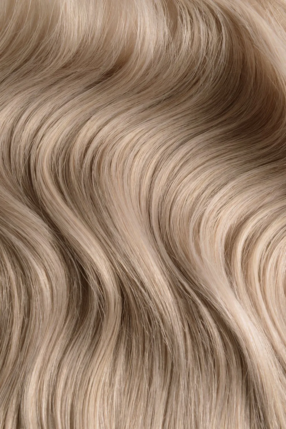 Double Wefted Full Head Remy Clip in Human Hair Extensions - Silver Sand (#SS)