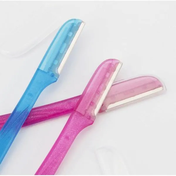 Dreamfix Maxfresh Single Blade Eyebrow Razors 3 Pcs Pink/Blue