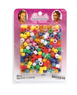 Dreamfix - Perles pour cheveux "Hair Beads" - 200 pcs (différents coloris)