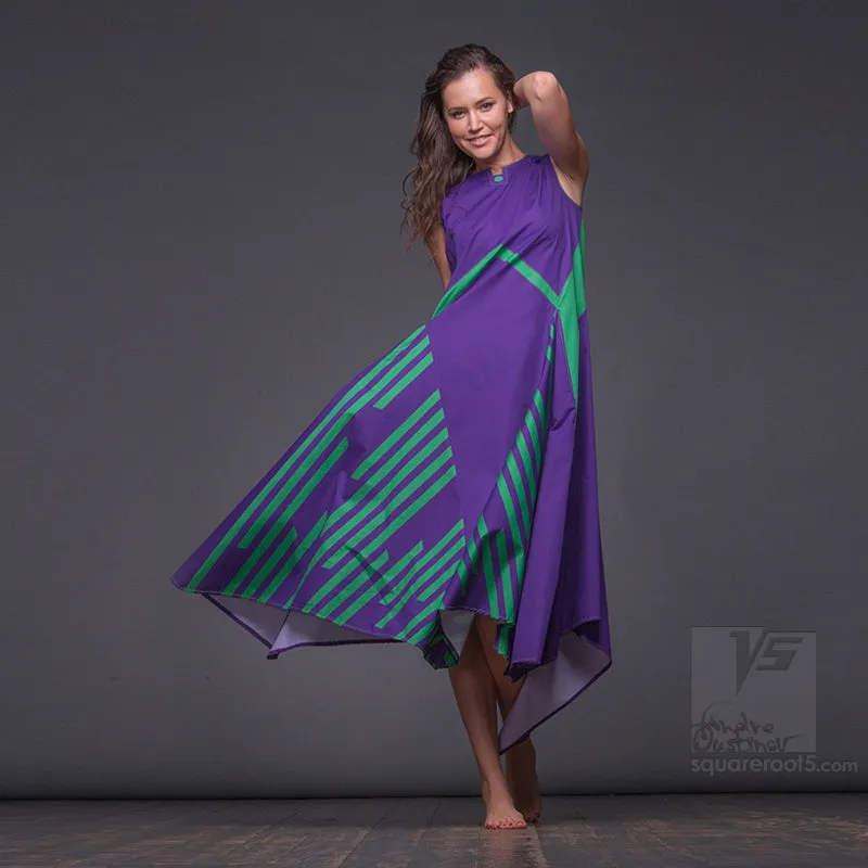 Dress "Wingbeat" model "VG" Violet-Green