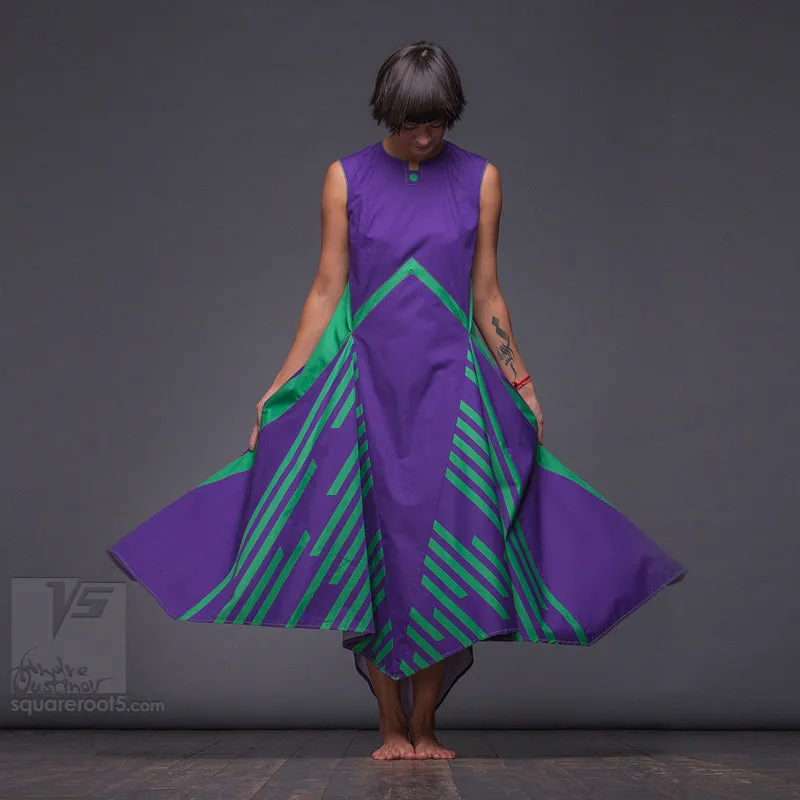 Dress "Wingbeat" model "VG" Violet-Green