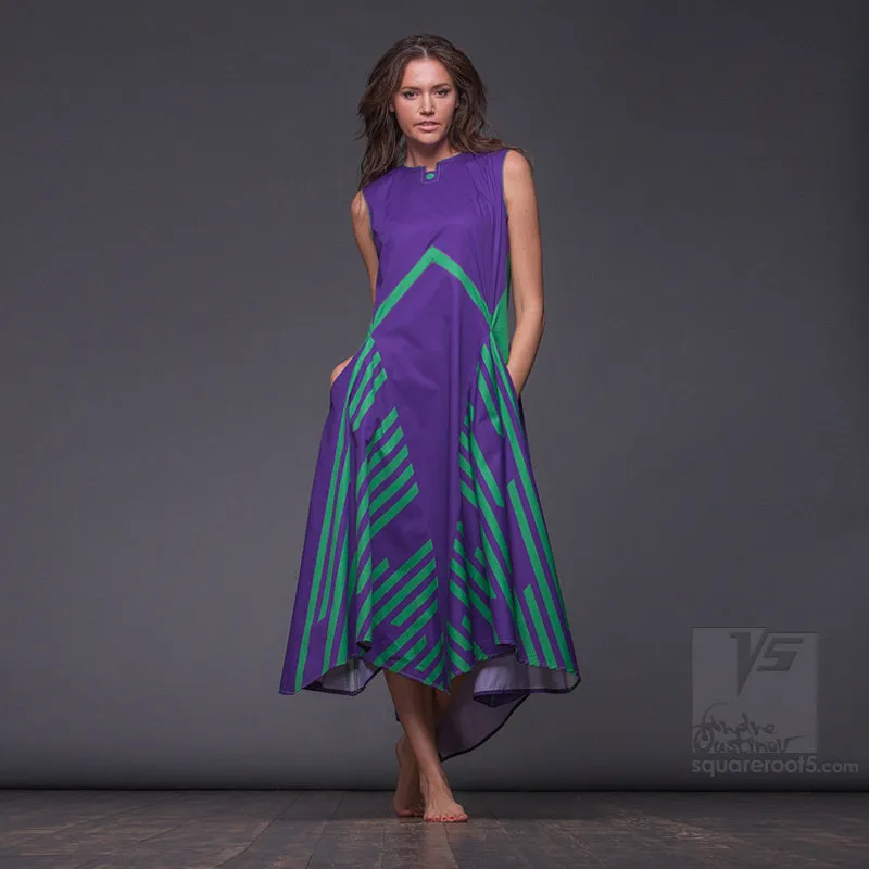 Dress "Wingbeat" model "VG" Violet-Green