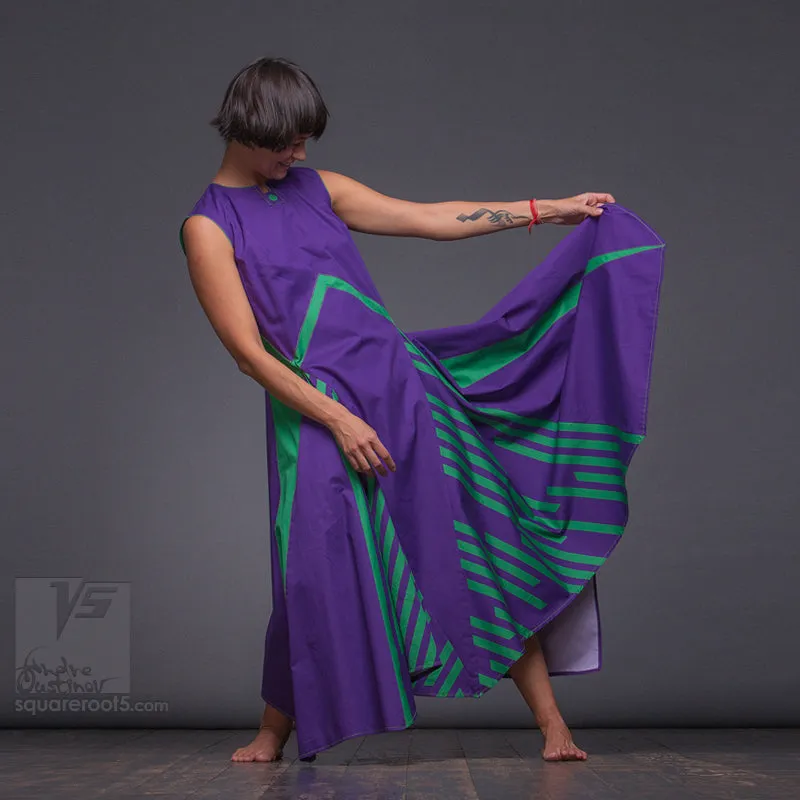 Dress "Wingbeat" model "VG" Violet-Green