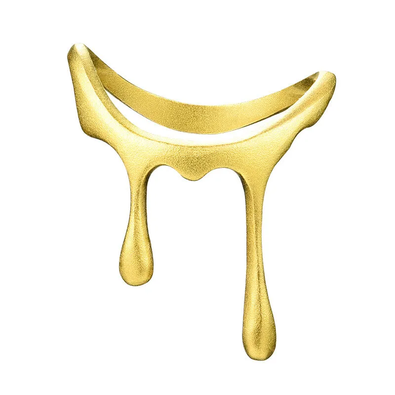 Drop Honey Fluid Ring