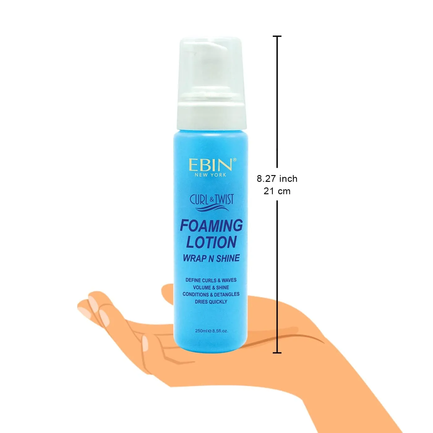 Ebin New York Lotion moussante Curl & Twist Wrap N Shine Original 250 ml