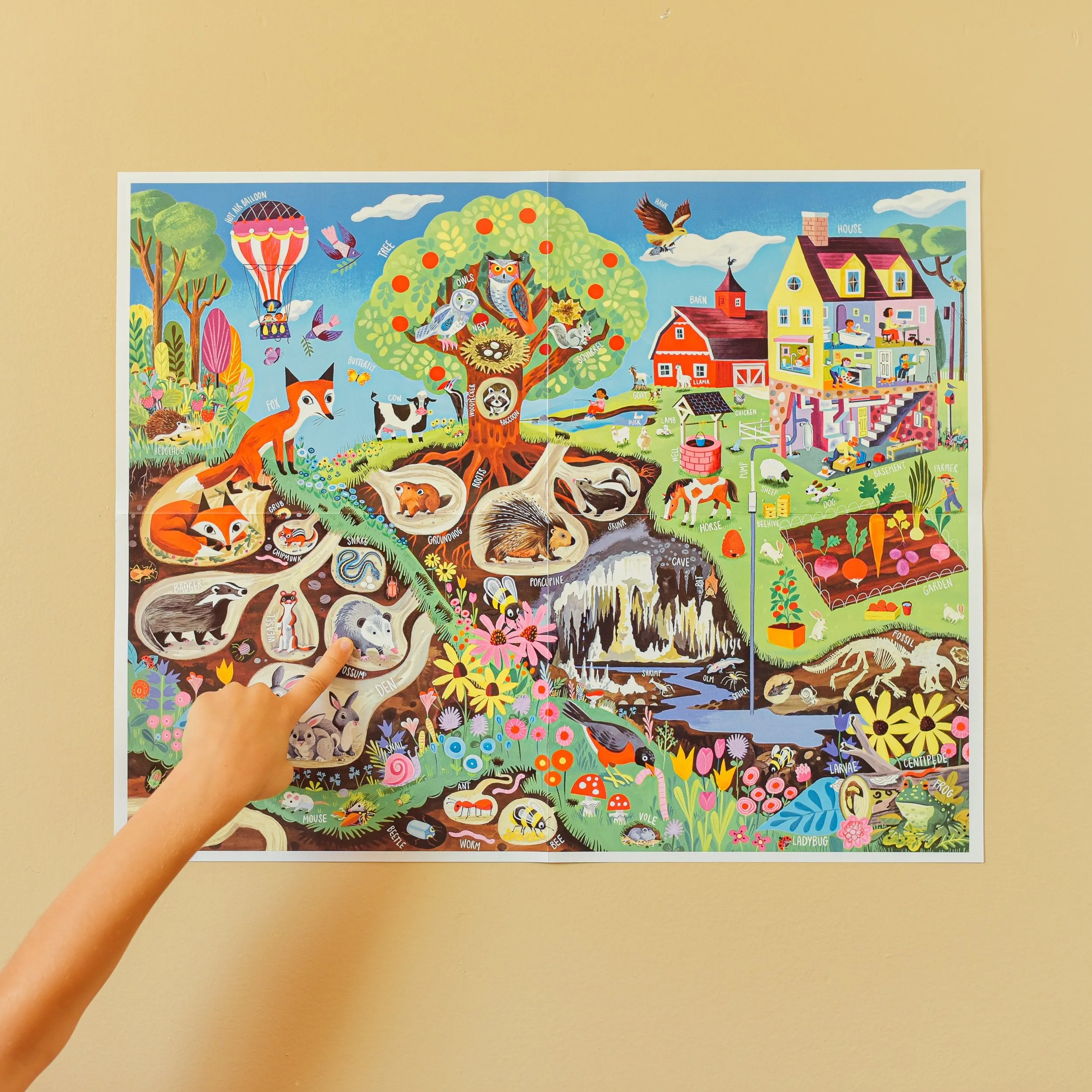 eeBoo 48pc Giant Puzzle Within the Country