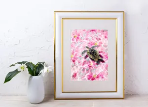 Electric Honu Wall Art