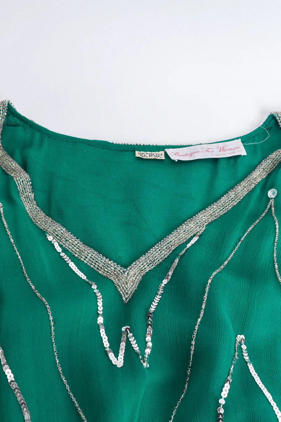 Embellished Silk Caftan